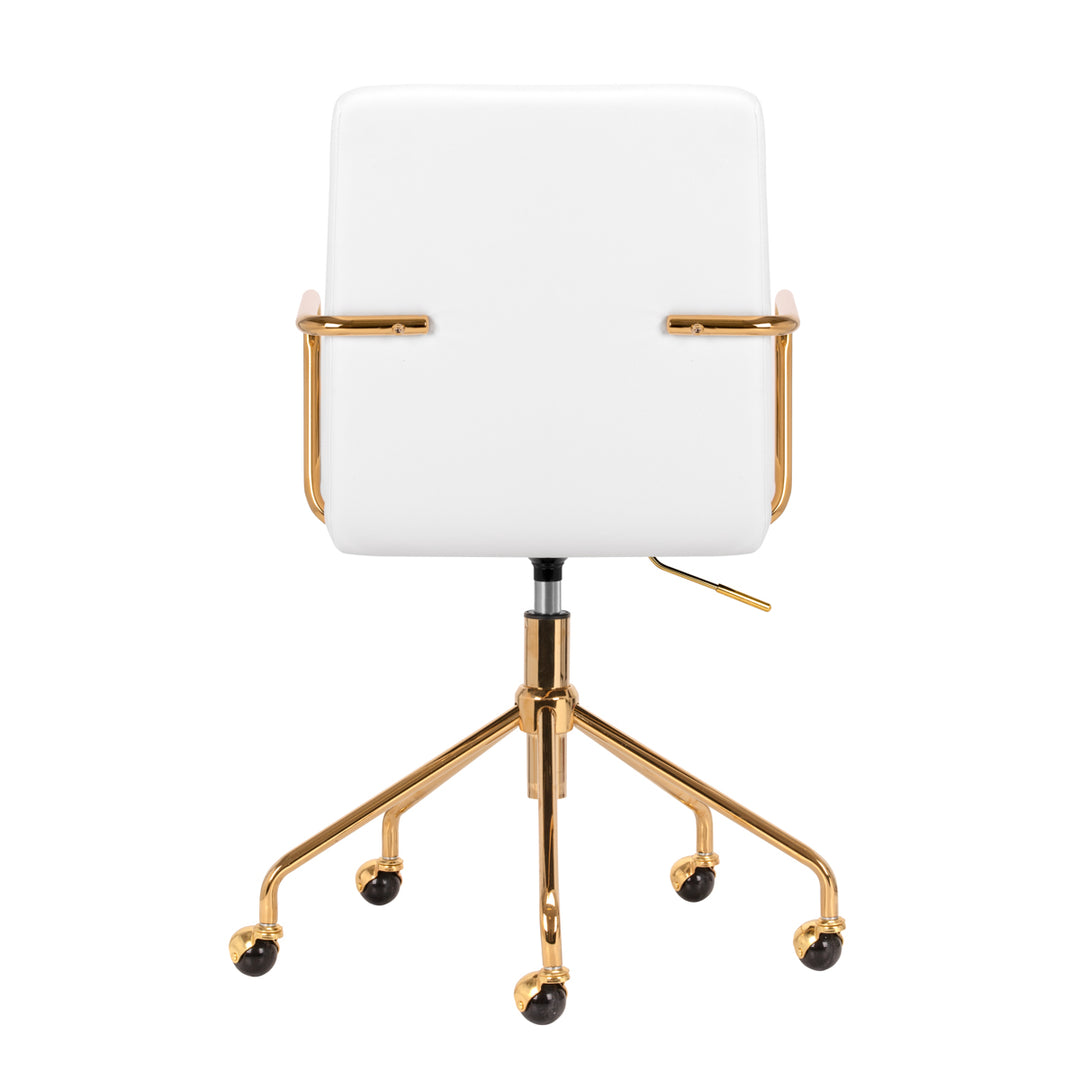 Chaise Pivotante QS-OF211G Or-Blanc 4