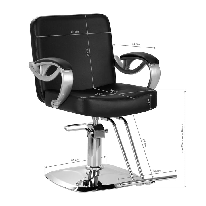 Fauteuil de Coiffeur Hair System ZA31 Noir - image 8