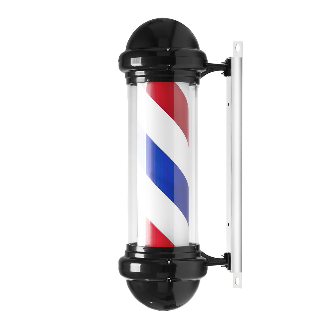Barber Pole Lumineux et Rotatif Gabbiano BB-02 Noir