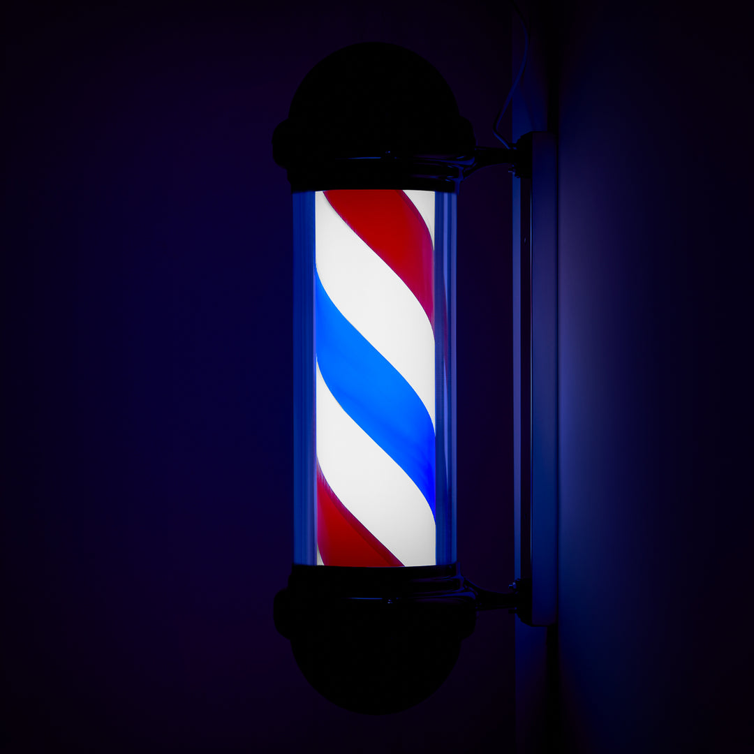 Barber Pole Lumineux et Rotatif Gabbiano BB-02 Noir - image 2