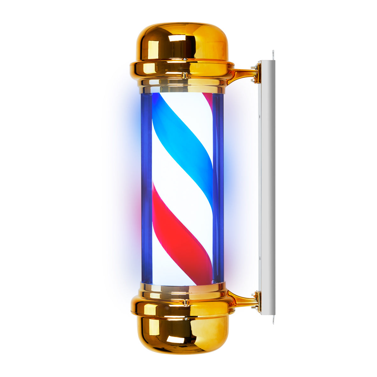 Barber Pole Lumineux et Rotatif Gabbiano BB-02 Or