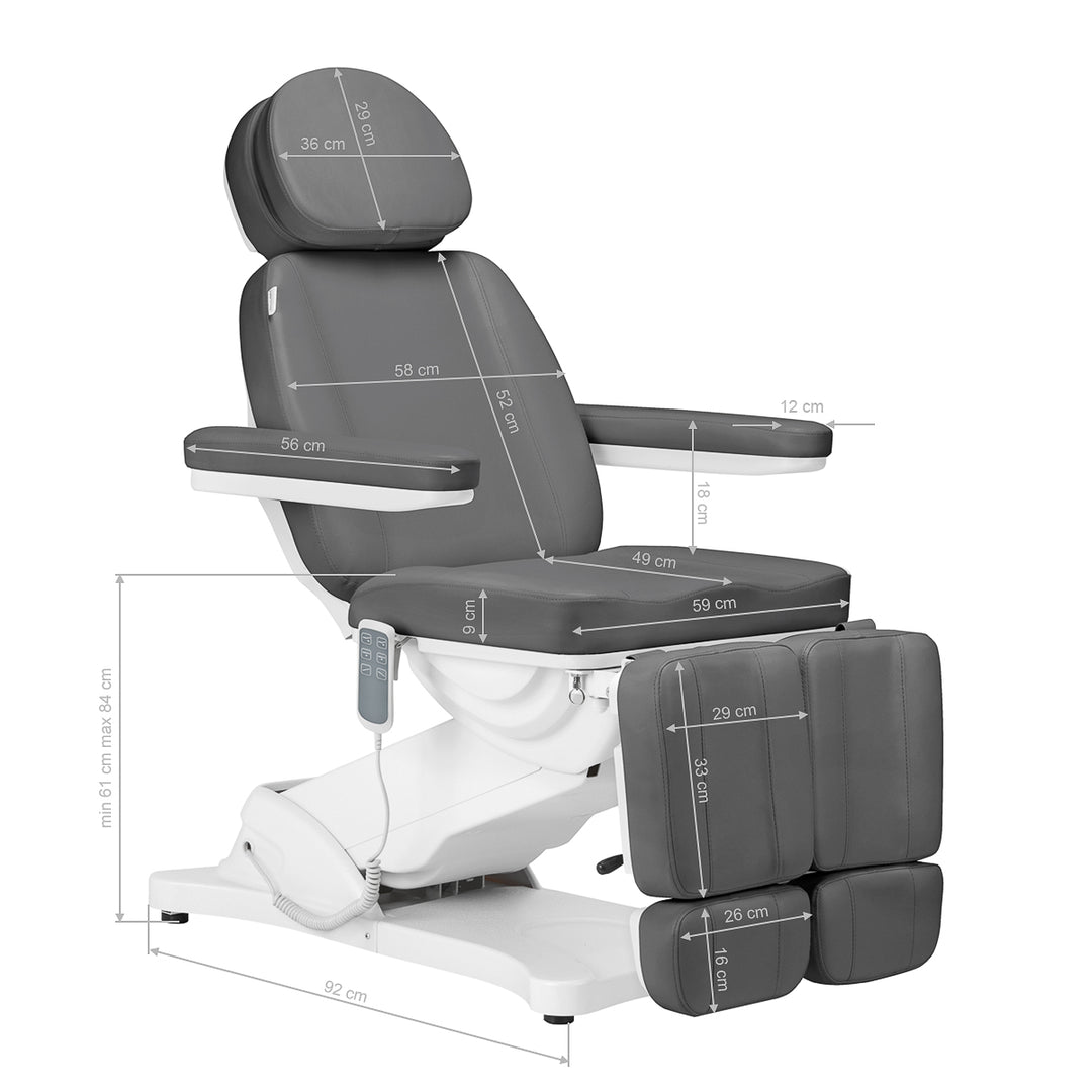 Fauteuil Esthétique Électrique Sillon Classic 3 Moteurs Inclinable Gris - image 21
