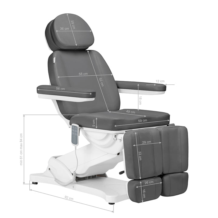 Fauteuil Esthétique Électrique Sillon Classic 3 Moteurs Inclinable Gris - image 21