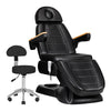 Fauteuil Esthétique Électrique Sillon Lux 273B 3 Moteurs avec Tabouret Noir