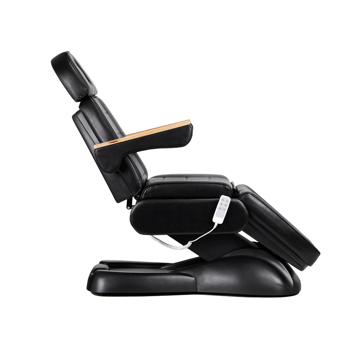 Fauteuil Esthétique Électrique Sillon Lux 273B 3 Moteurs avec Tabouret Noir - image 3