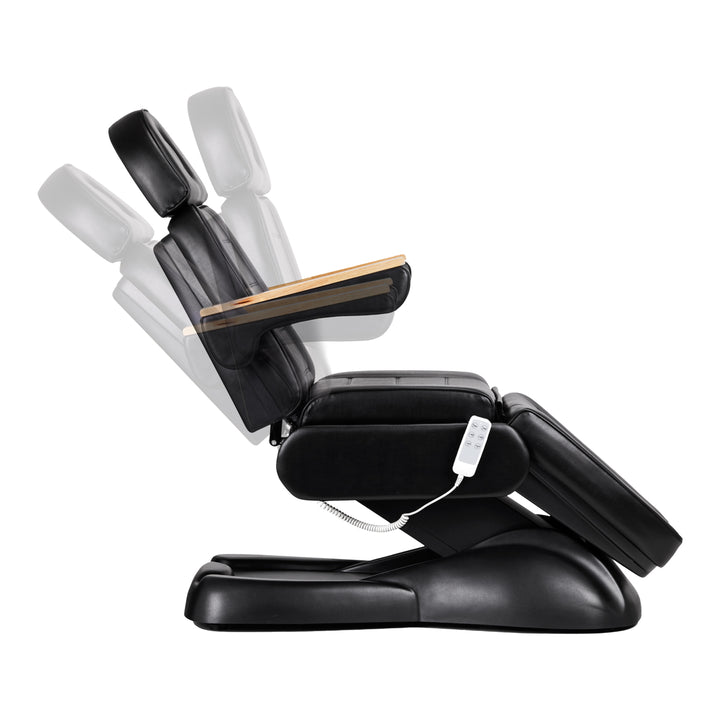 Fauteuil Esthétique Électrique Sillon Lux 273B 3 Moteurs avec Tabouret Noir - image 4