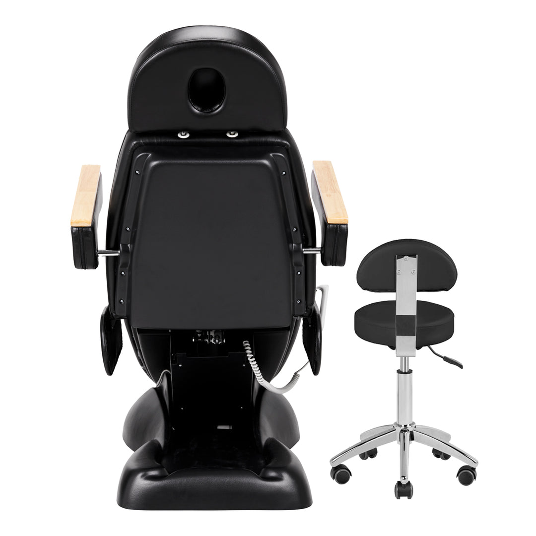 Fauteuil Esthétique Électrique Sillon Lux 273B 3 Moteurs avec Tabouret Noir - image 9