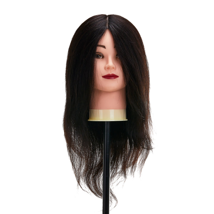 Tête à Coiffer Gabbiano WZ1 Cheveux Naturels 30 cm Noir - image 2