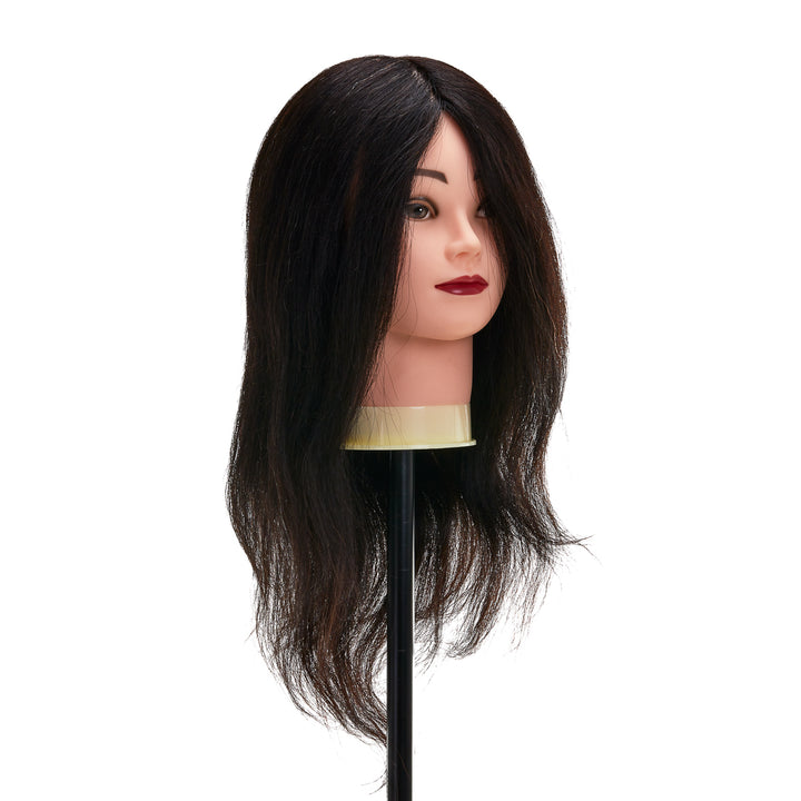 Tête à Coiffer Gabbiano WZ1 Cheveux Naturels 30 cm Noir - image 3