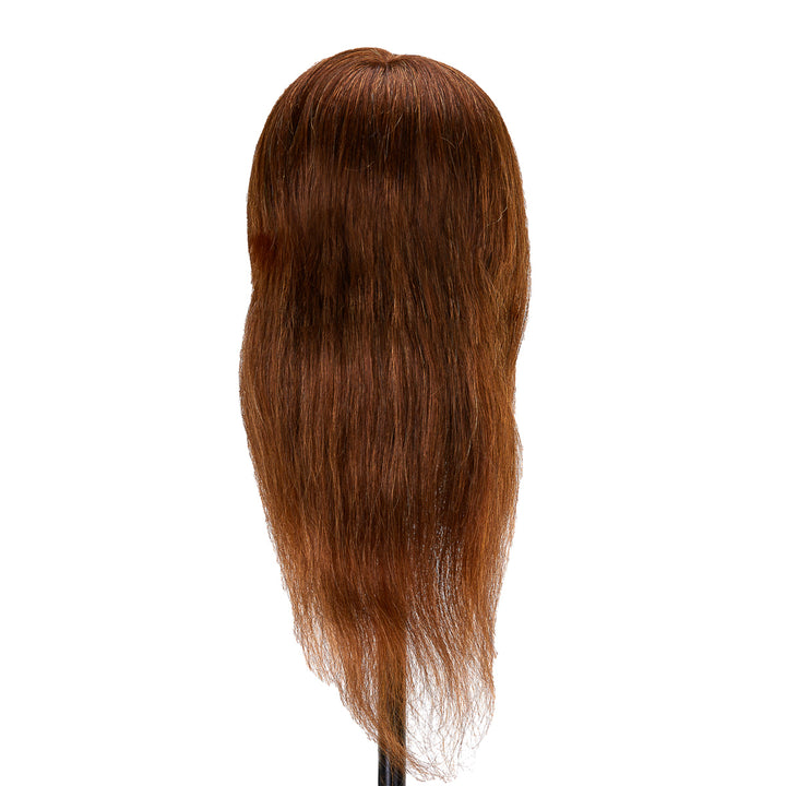 Tête à Coiffer Gabbiano WZ1 Cheveux Naturels 30 cm Châtain - image 4