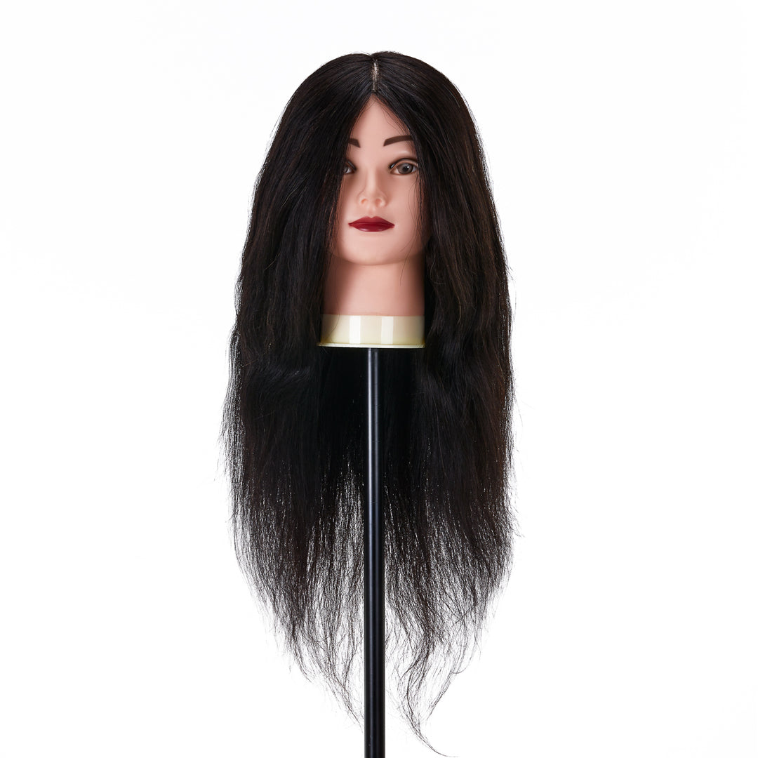 Tête à Coiffer Gabbiano WZ1 Cheveux Naturels 42 cm Noir - image 2