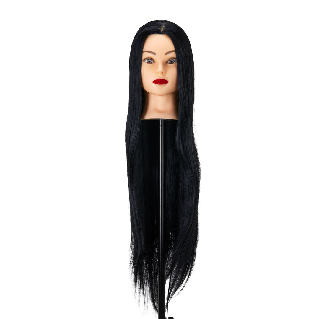 Tête à Coiffer Gabbiano WZ2 Cheveux Synthétiques 55 cm Noir - image 2