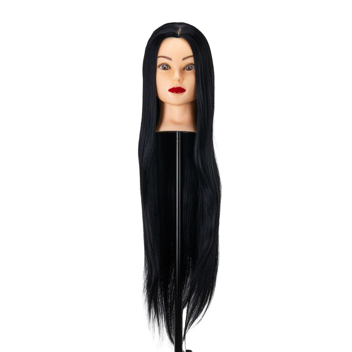 Tête à Coiffer Gabbiano WZ2 Cheveux Synthétiques 55 cm Noir - image 2