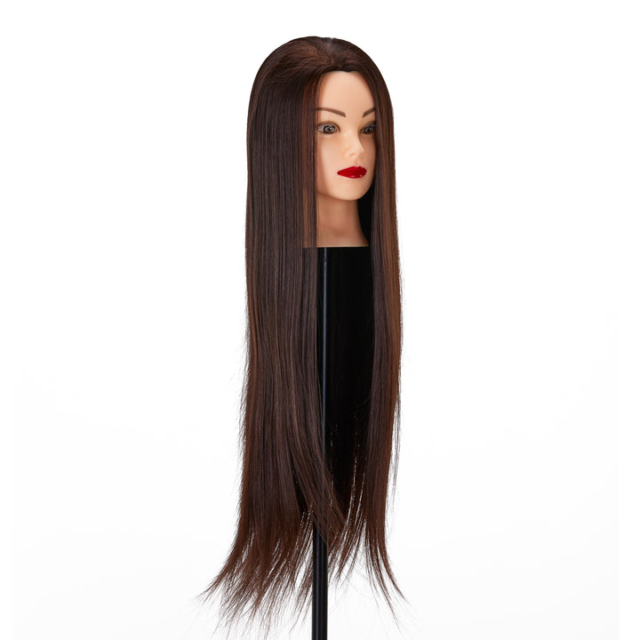 Tête à Coiffer Gabbiano WZ2 Cheveux Synthétiques 55 cm Châtain - image 3