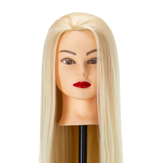 Tête à Coiffer Gabbiano WZ2 Cheveux Synthétiques 55 cm Blond