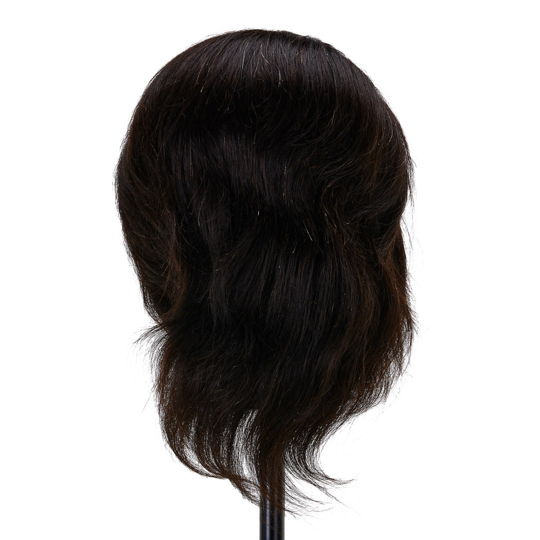 Tête à Coiffer Homme Gabbiano WZ3 Cheveux Naturels 20 cm Noir - image 3
