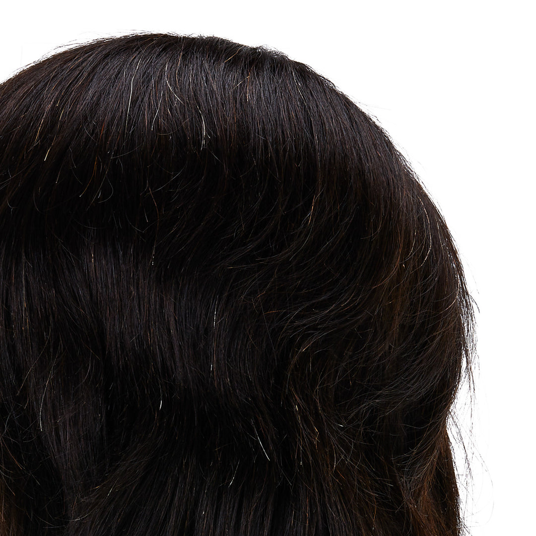 Tête à Coiffer Homme Gabbiano WZ3 Cheveux Naturels 20 cm Noir - image 4