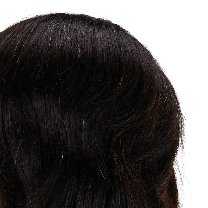 Tête à Coiffer Homme Gabbiano WZ3 Cheveux Naturels 20 cm Noir - image 4