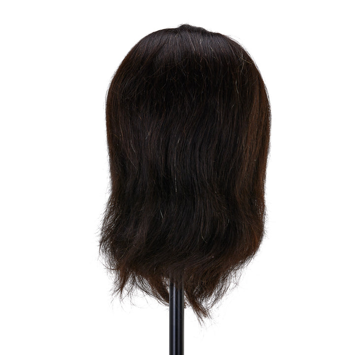 Tête à Coiffer Homme avec Barbe Gabbiano WZ4 Cheveux Naturels Noir - image 3