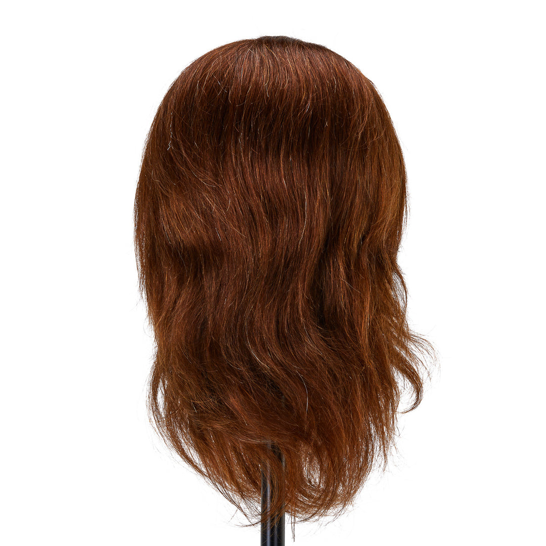 Tête à Coiffer Homme avec Barbe Gabbiano WZ4 Cheveux Naturels Châtain - image 3