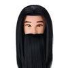 Tête à Coiffer Homme avec Barbe Gabbiano WZ4 Cheveux Synthétiques Noir