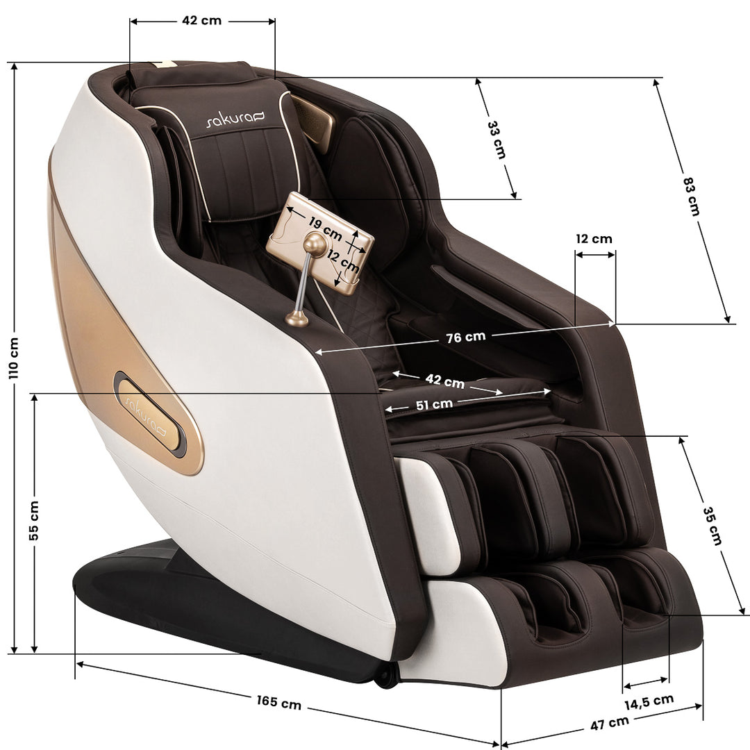 Fauteuil Massant Électrique Sakura Comfort Plus 806 Marron - image 18