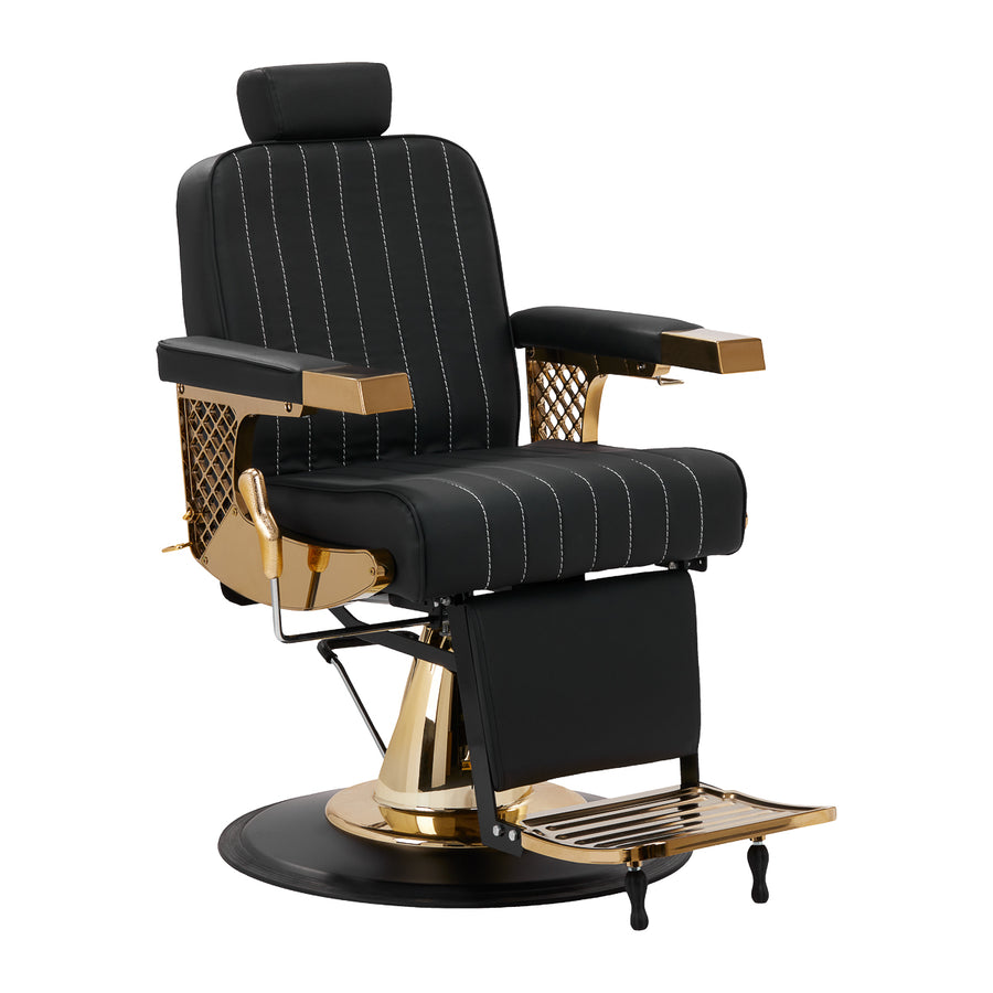 Fauteuil de barbier Gabbiano Marcus Or Noir 1