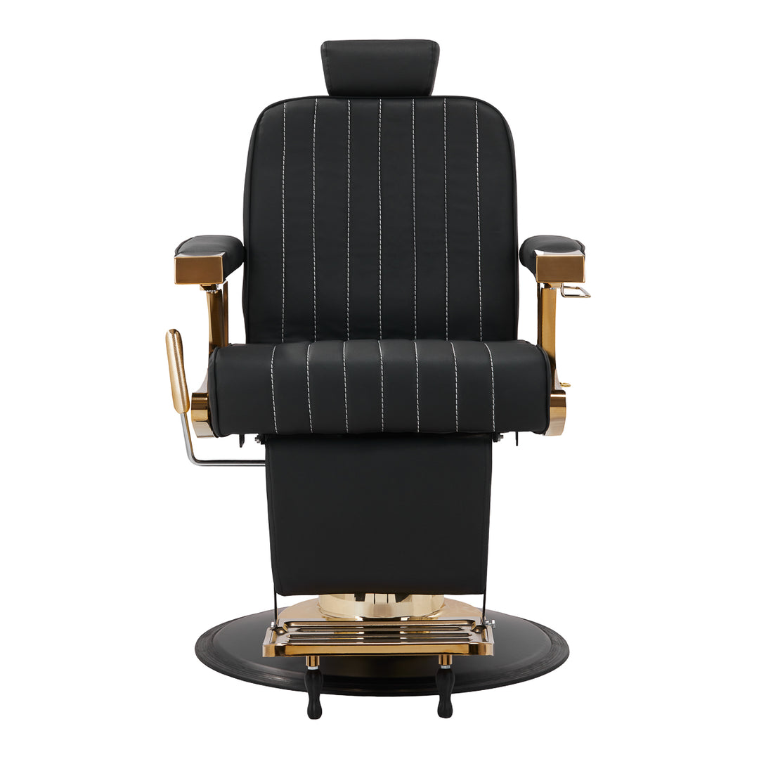 Fauteuil de barbier Gabbiano Marcus Or Noir 2