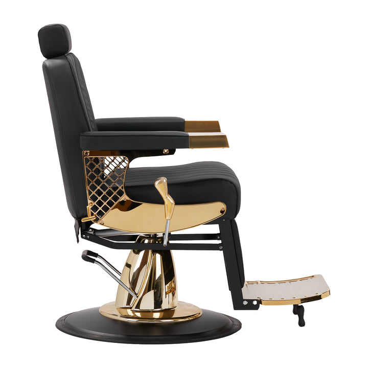 Fauteuil de barbier Gabbiano Marcus Or Noir 4