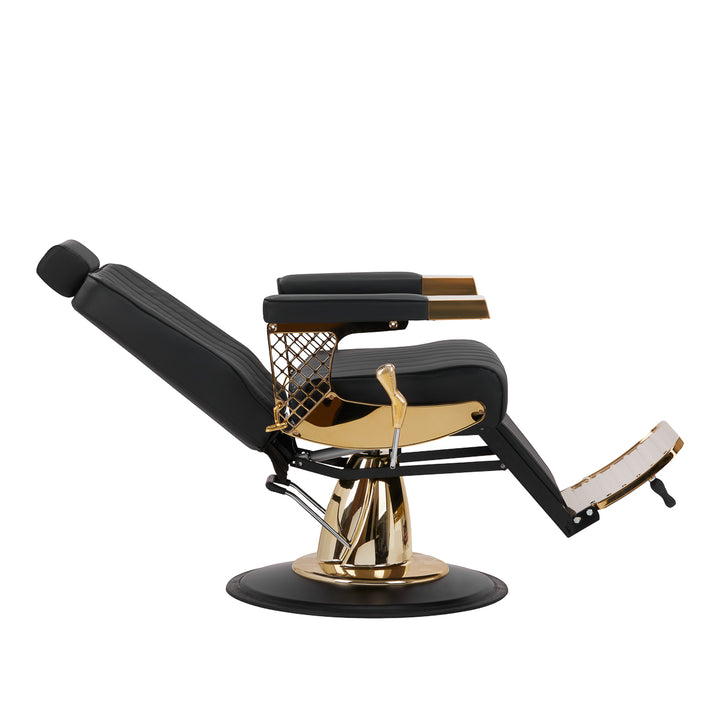 Fauteuil de barbier Gabbiano Marcus Or Noir 5