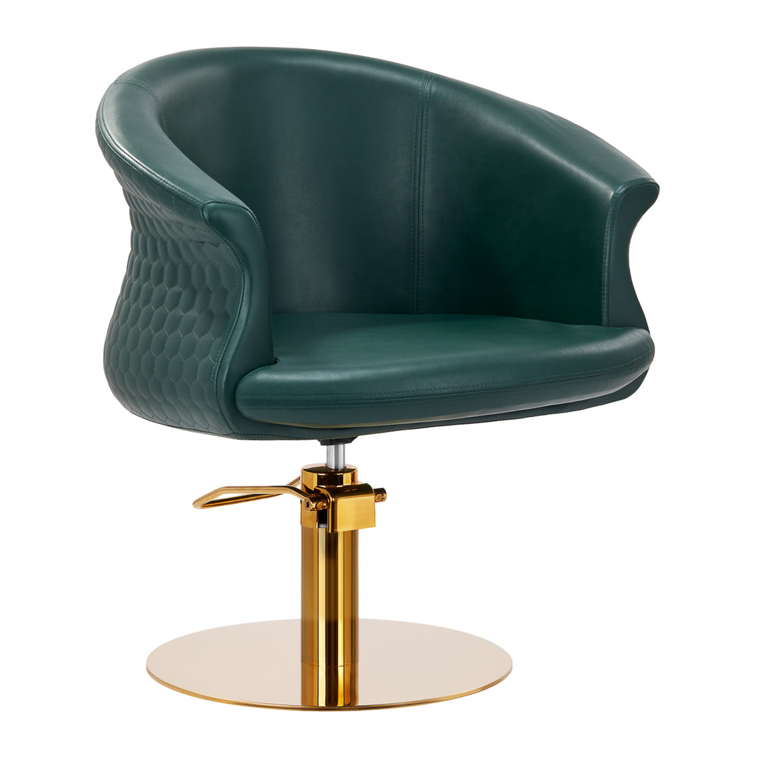 Fauteuil de Coiffeur Gabbiano Versailles Or Vert bouteille