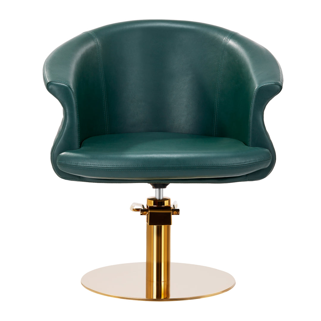 Fauteuil de Coiffeur Gabbiano Versailles Or Vert bouteille