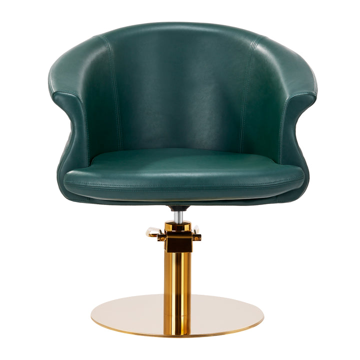 Fauteuil de Coiffeur Gabbiano Versailles Or Vert bouteille