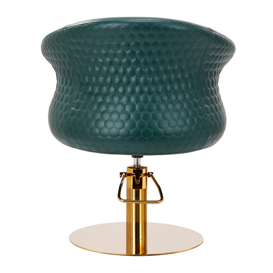 Fauteuil de Coiffeur Gabbiano Versailles Or Vert bouteille