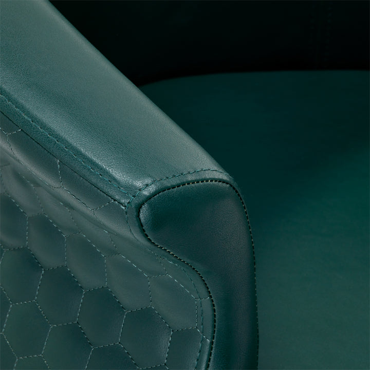Fauteuil de Coiffeur Gabbiano Versailles Or Vert bouteille