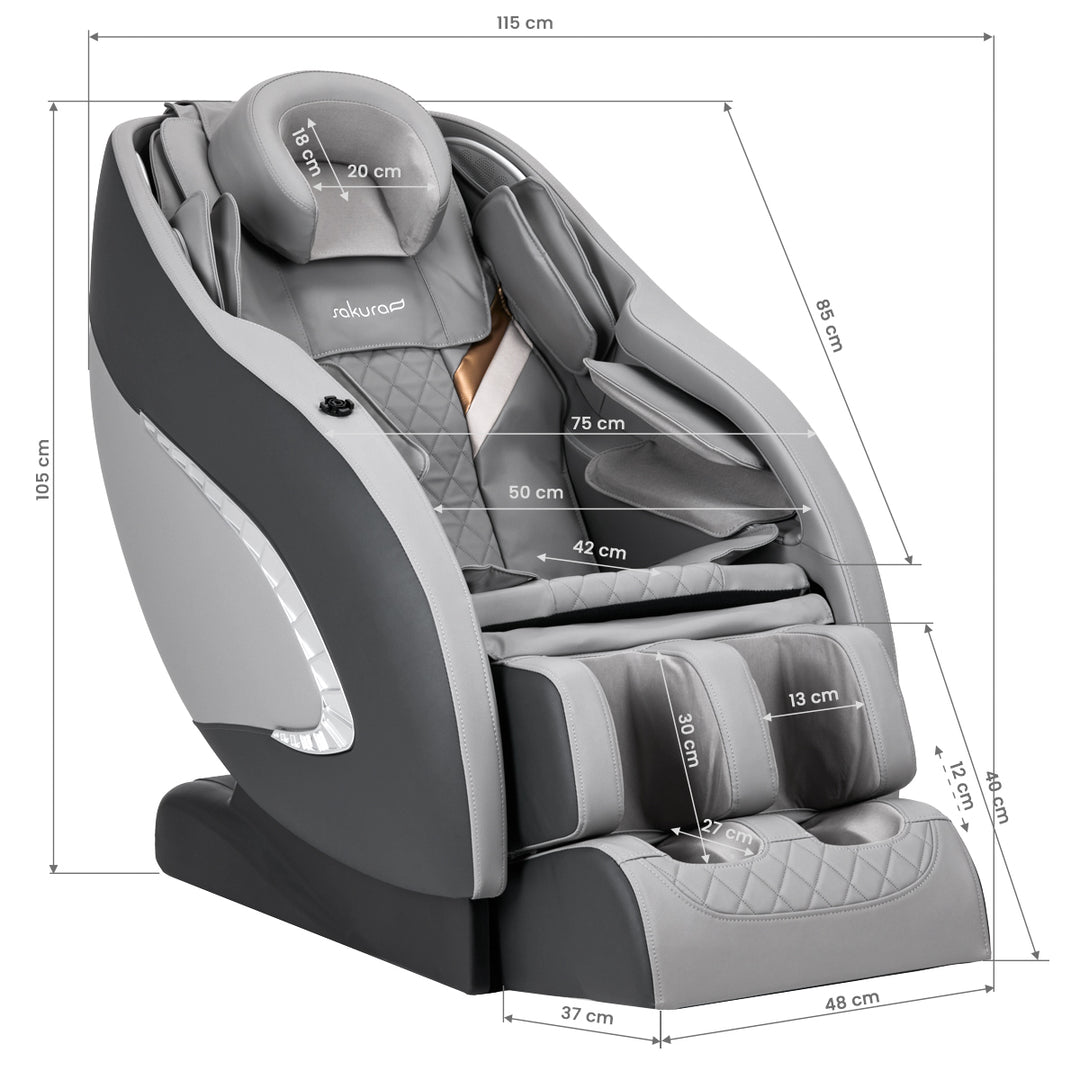 Fauteuil Massant Électrique Sakura Classic 305 Gris - image 17