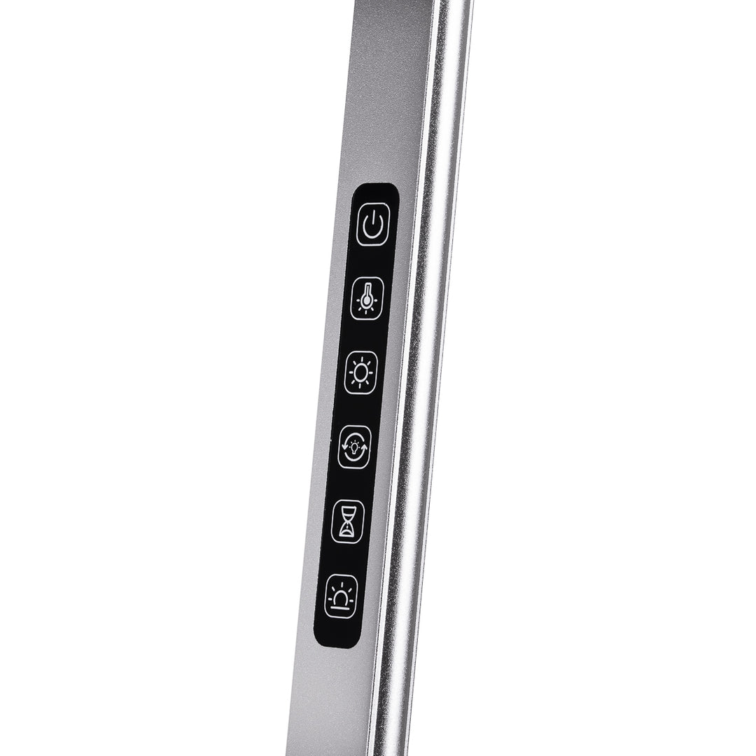 Lampe Esthétique sur Pied et Intensité et Couleur Réglables Yoga 22W Argent - image 5