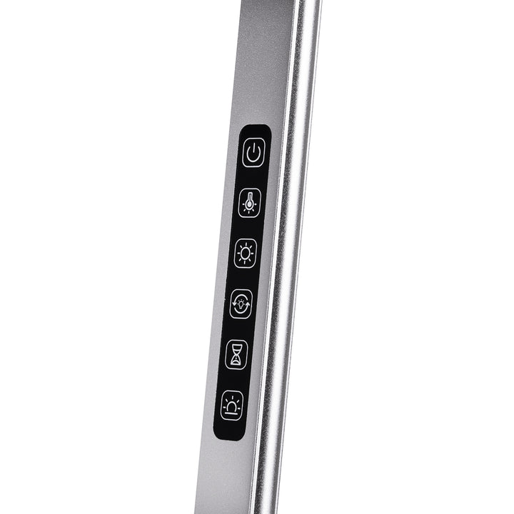 Lampe Esthétique sur Pied et Intensité et Couleur Réglables Yoga 22W Argent - image 5