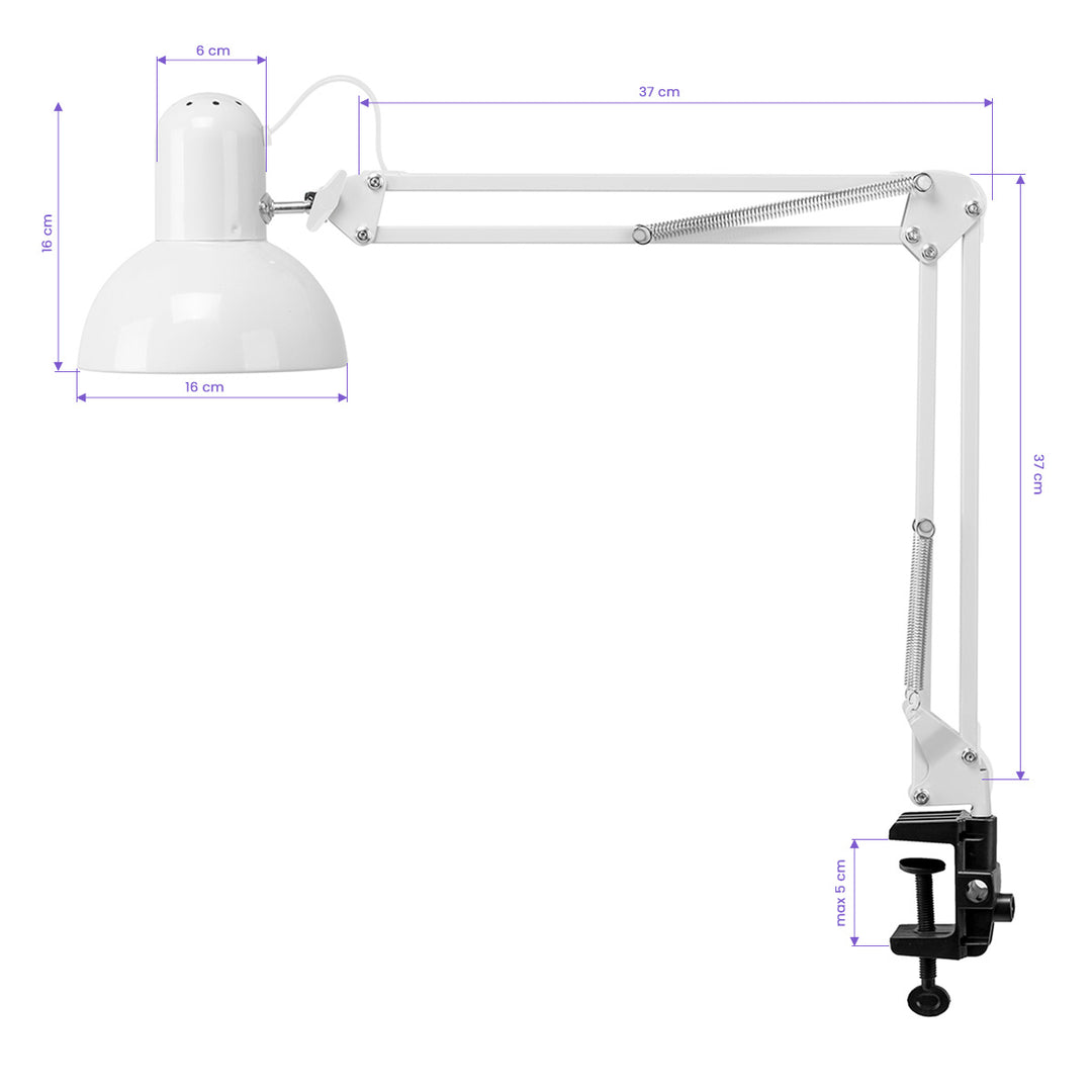 Lampe Esthétique avec Pince PiX 314 Blanc - image 9