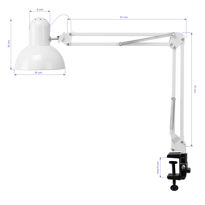 Lampe Esthétique avec Pince PiX 314 Blanc - image 9