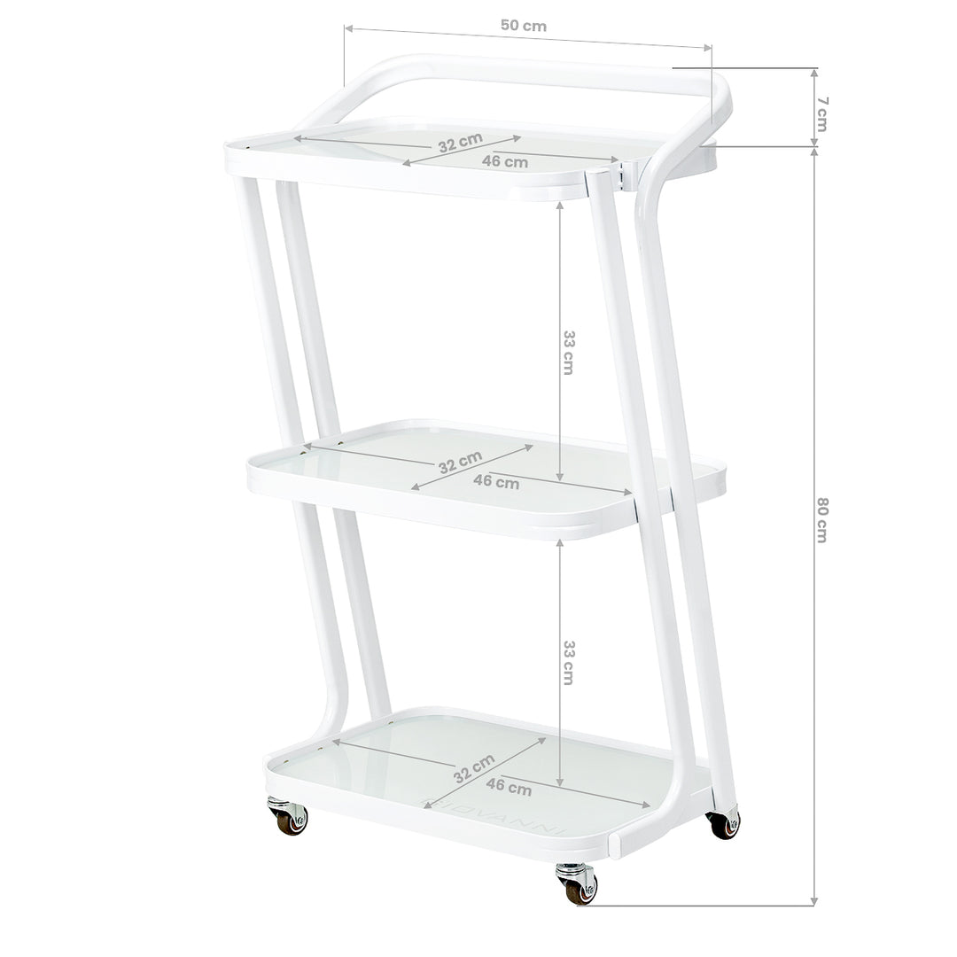 Chariot de Service Cosmétique Giovanni H6701 Blanc - image 8