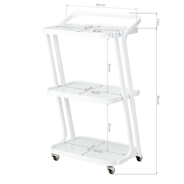 Chariot de Service Cosmétique Giovanni H6701 Blanc - image 8