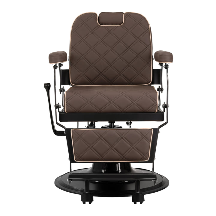 fauteuil de barbier gabbiano carlos marron 2