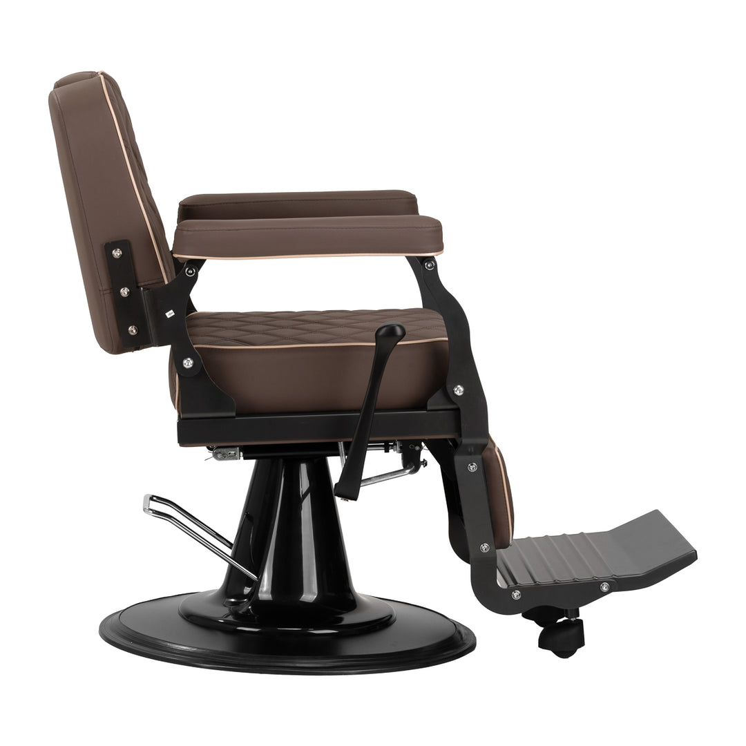 fauteuil de barbier gabbiano carlos marron 4