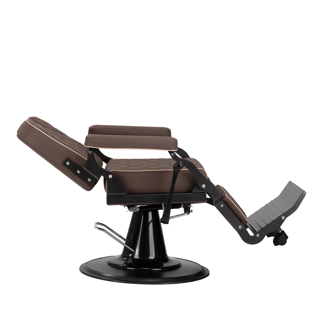 fauteuil de barbier gabbiano carlos marron 5