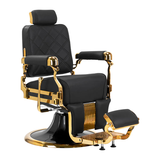 Fauteuil Barbier Gabbiano Leonardo Or Noir