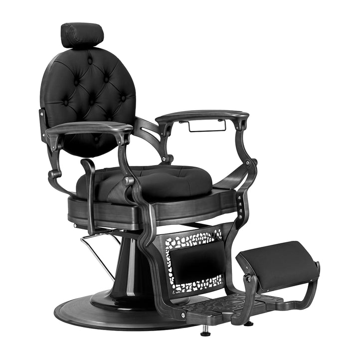 Fauteuil de barbier Gabbiano Niccolo Noir