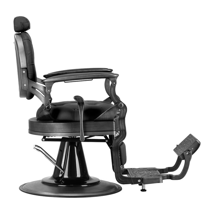 Fauteuil de barbier Gabbiano Niccolo Noir