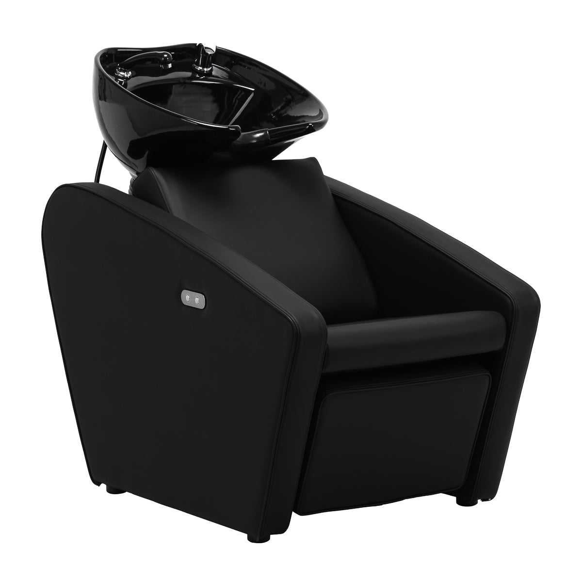 Bac Coiffeur Gabbiano Emma avec Repose-jambes Électrique Noir