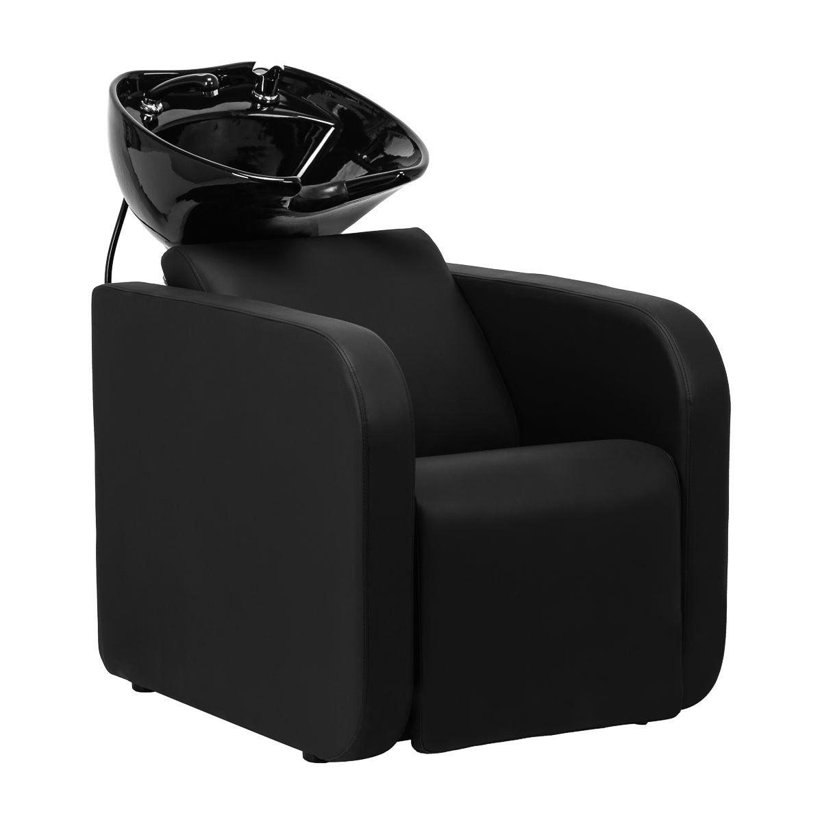 Bac Coiffeur Gabbiano Sylvia avec Repose-jambes Électrique Noir